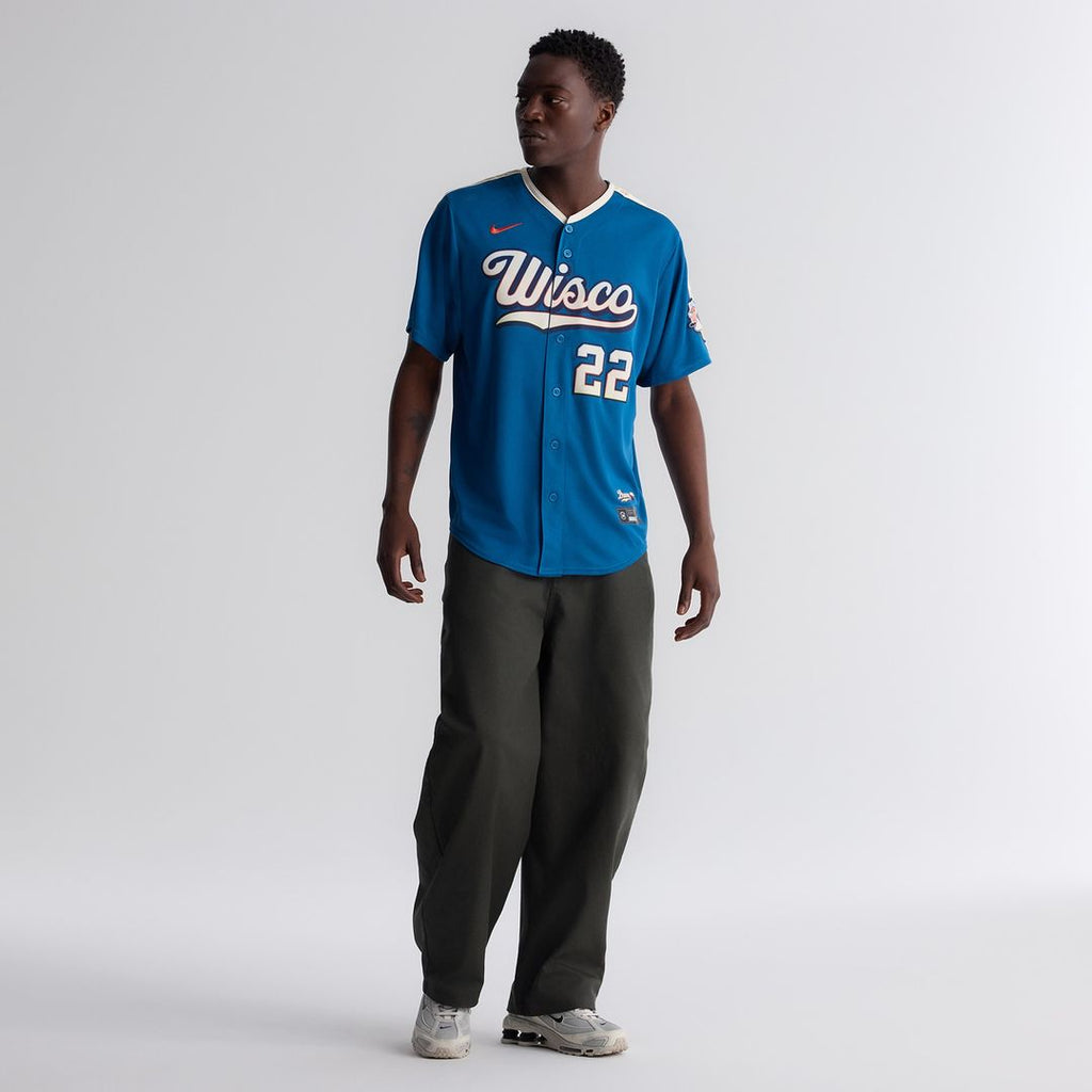 Milwaukee Brewers Christian Yelich 2026 City Connect Stadium Jersey - Mineral Blue