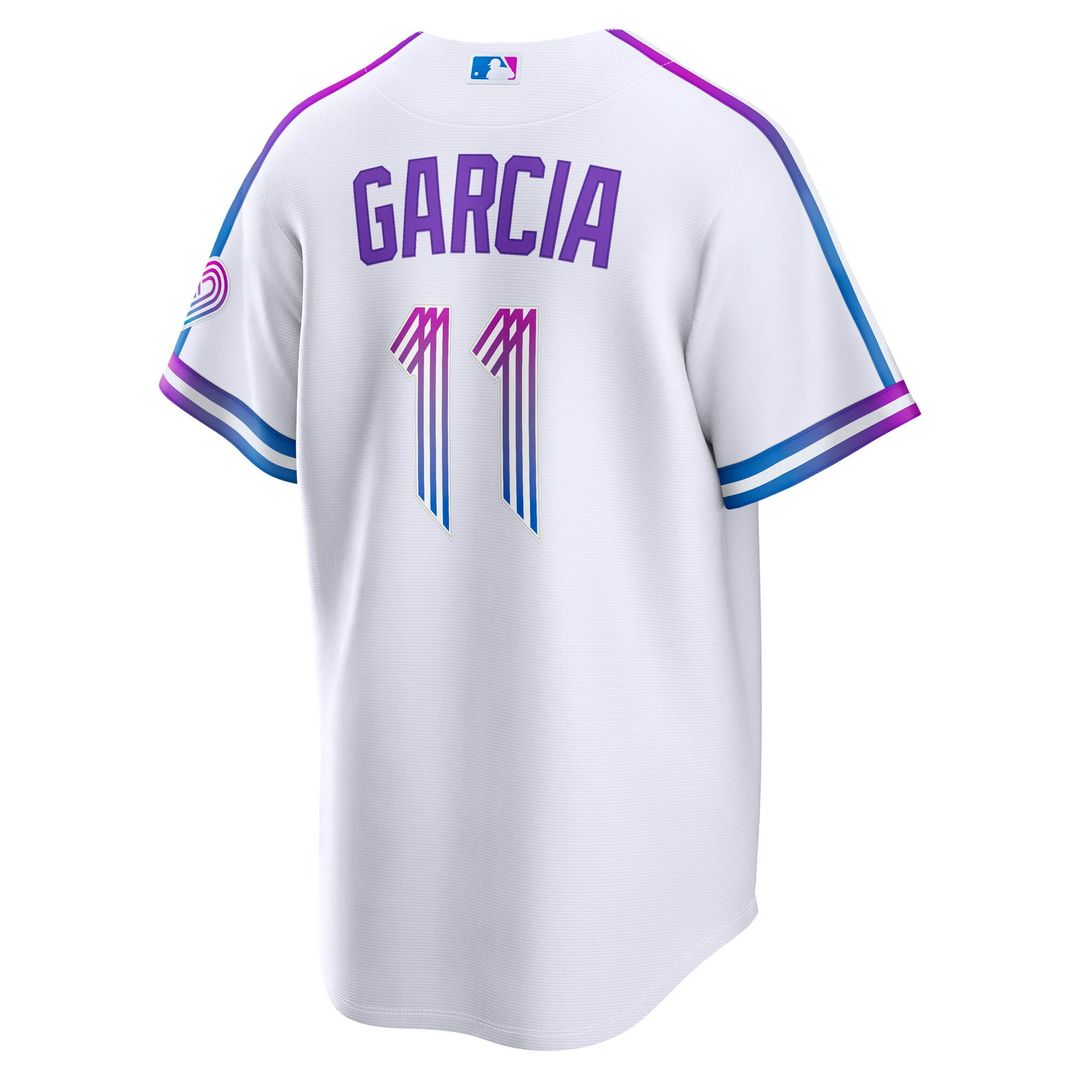 Kansas City Royals Maikel Garcia 2026 City Connect Stadium Jersey - White