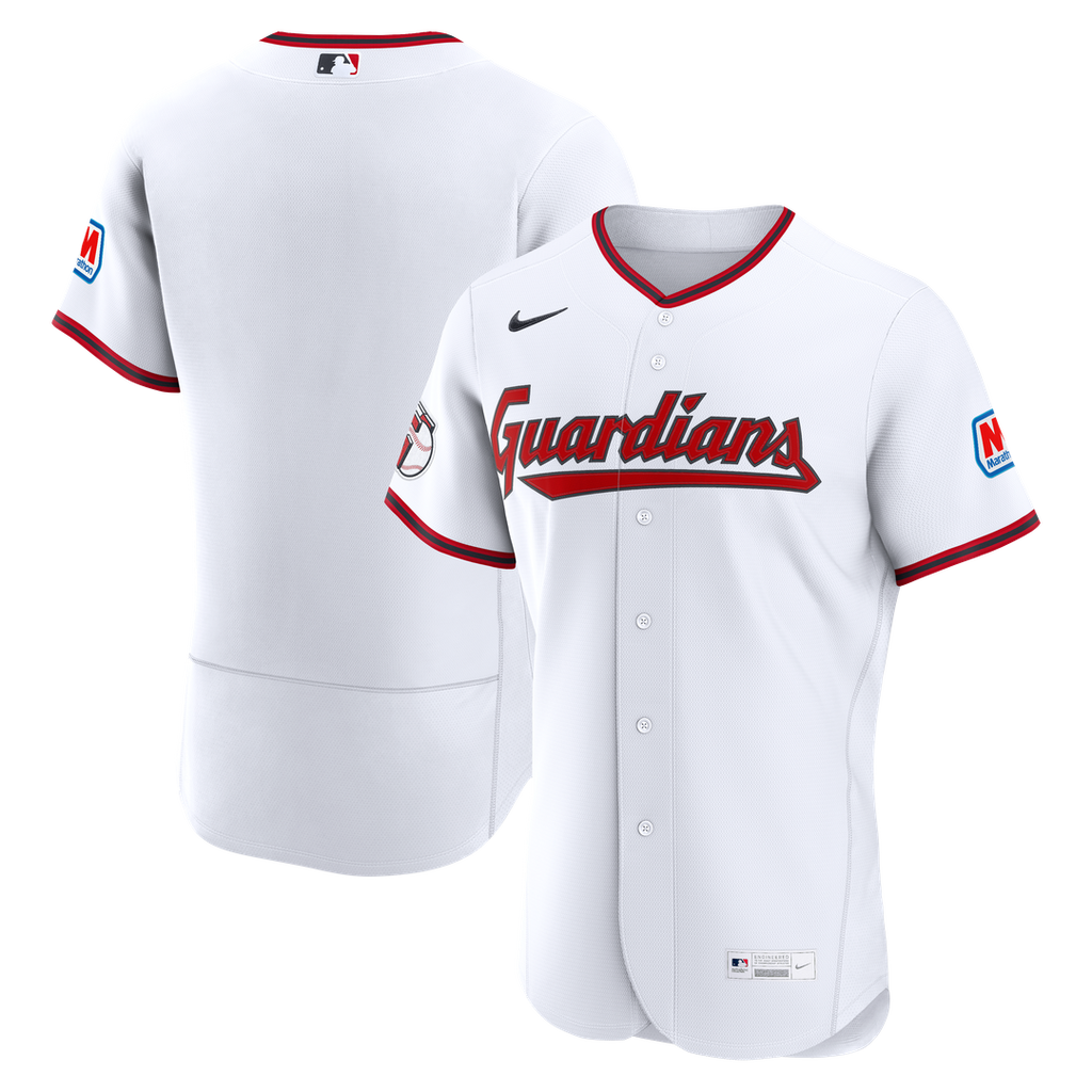 Cleveland Guardians Home Authentic Jersey - White