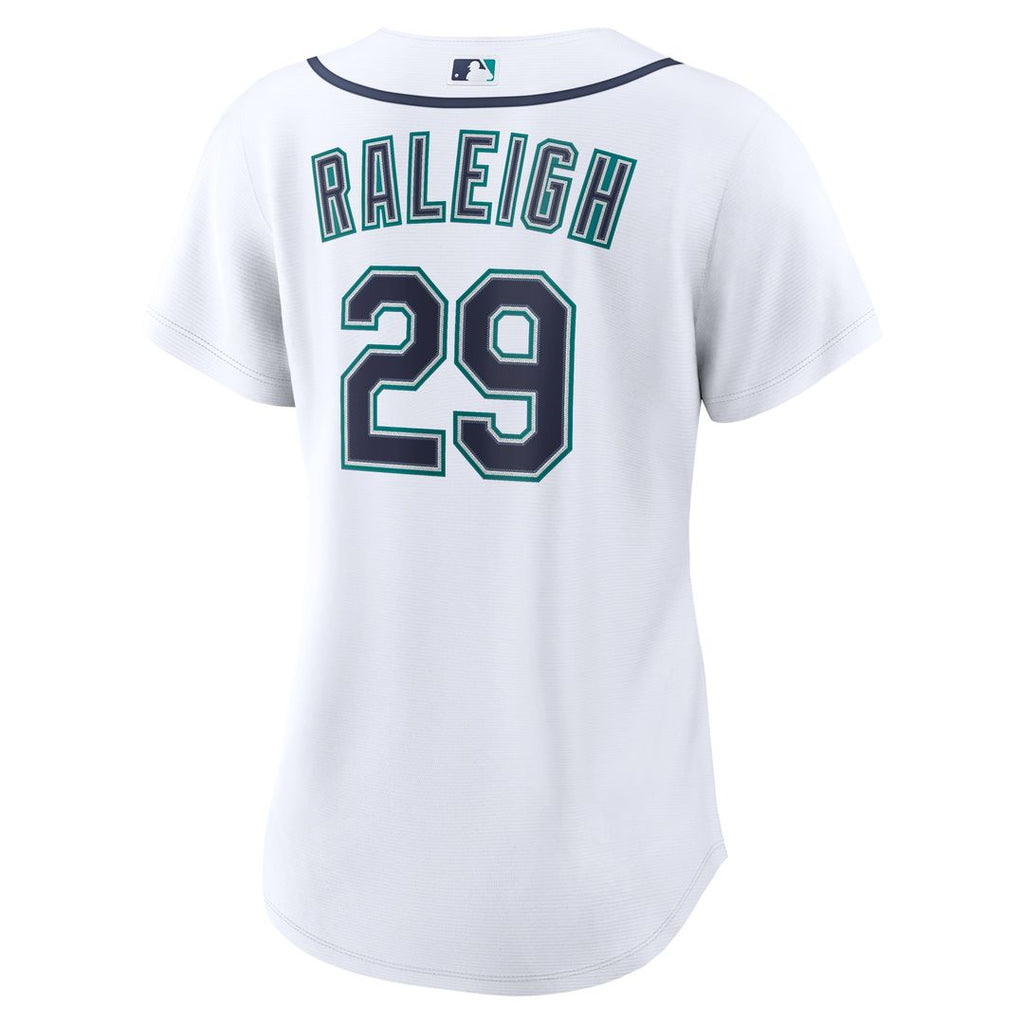 Seattle Mariners Cal Raleigh Women's Home Replica Jersey - White