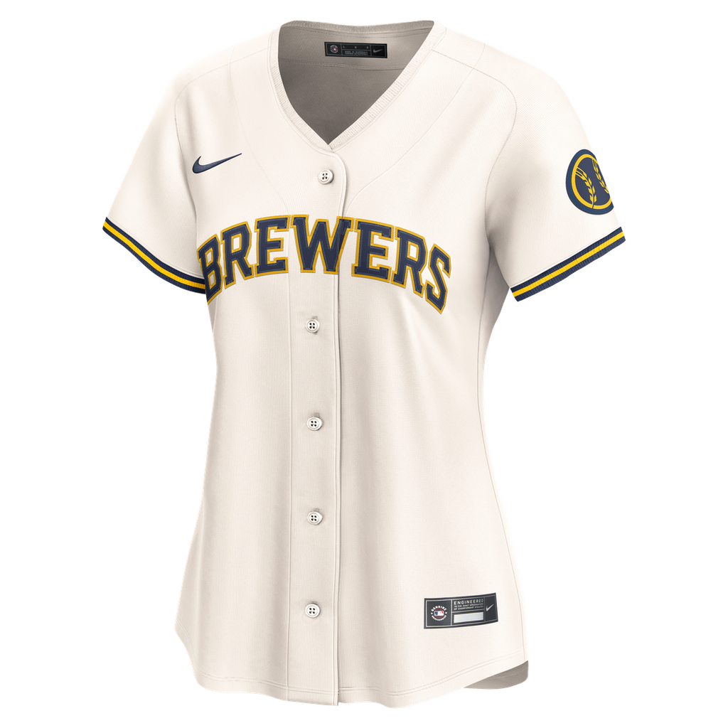 Milwaukee Brewers Women's Home Limited Jersey - Cream