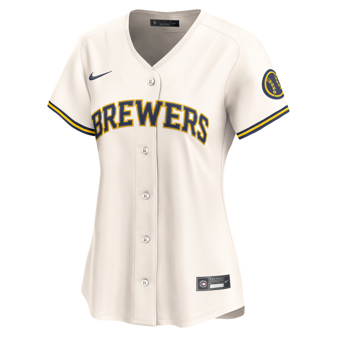 Milwaukee Brewers Women's Home Limited Jersey - Cream