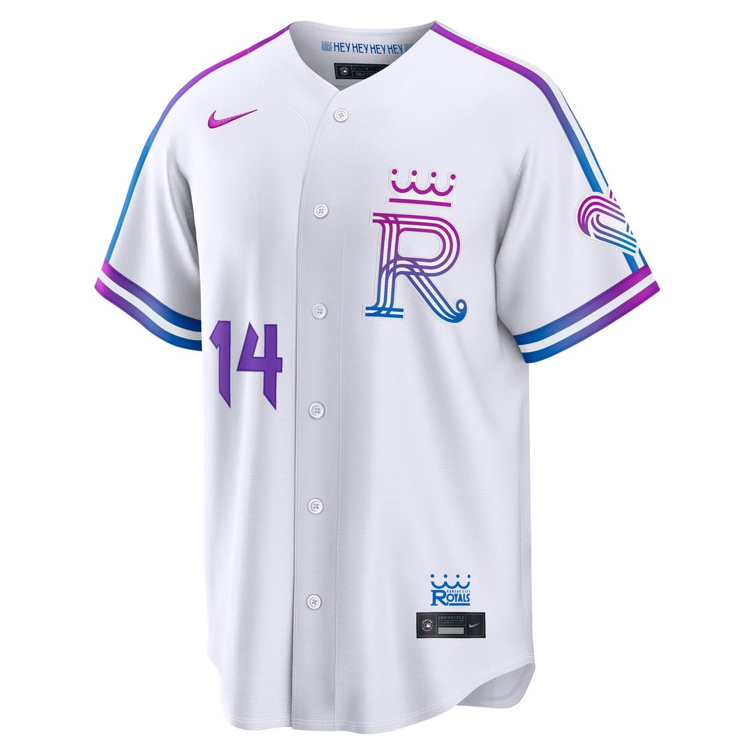 Kansas City Royals Jac Caglianone 2026 City Connect Stadium Jersey - White