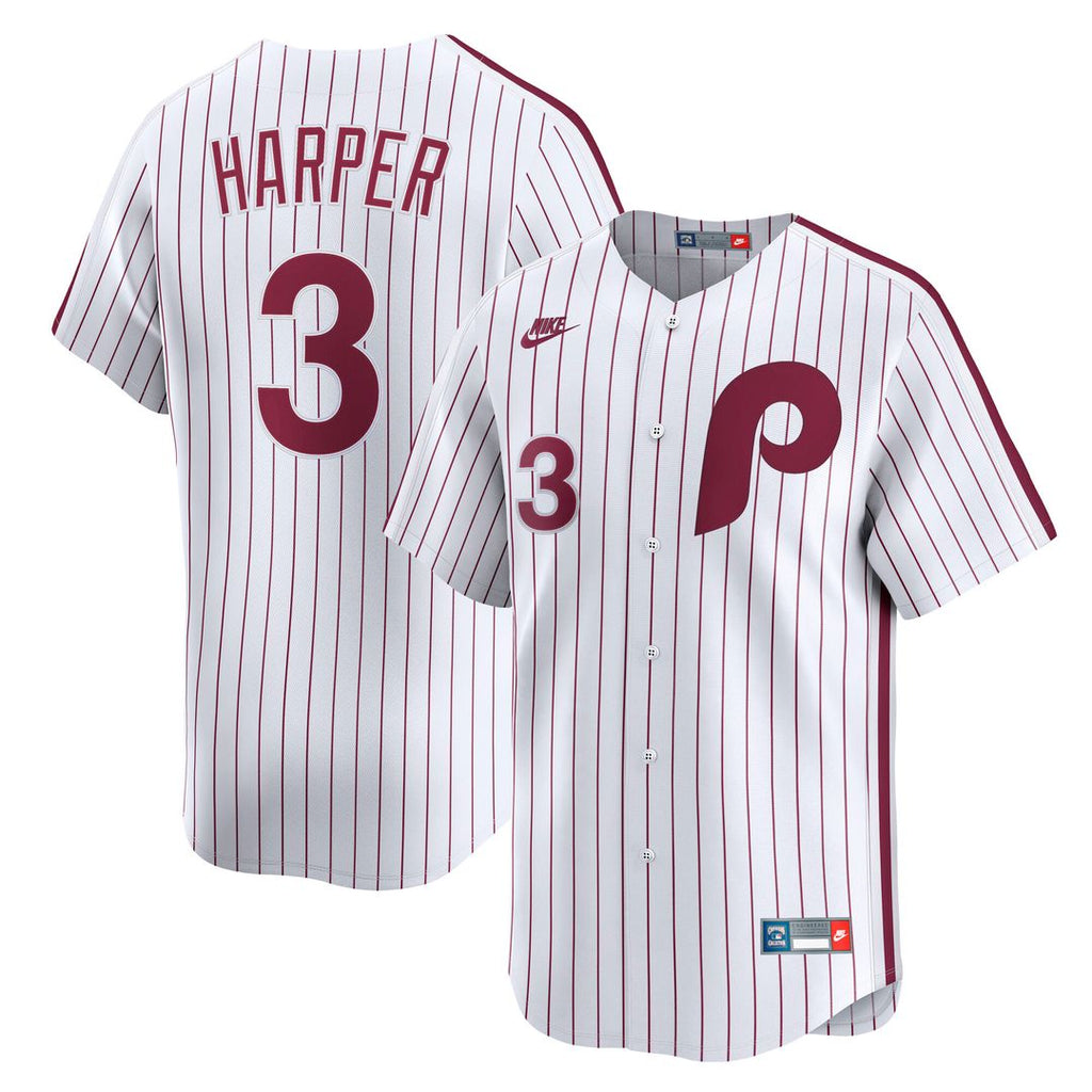 Philadelphia Phillies Bryce Harper Cooperstown Limited Jersey - White