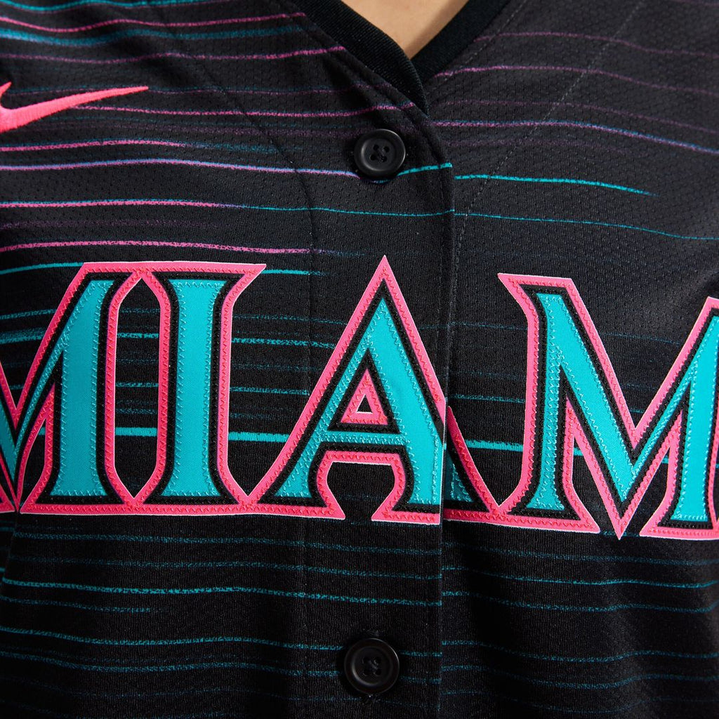 Miami Marlins Women's 2025 City Connect Limited Jersey - Black