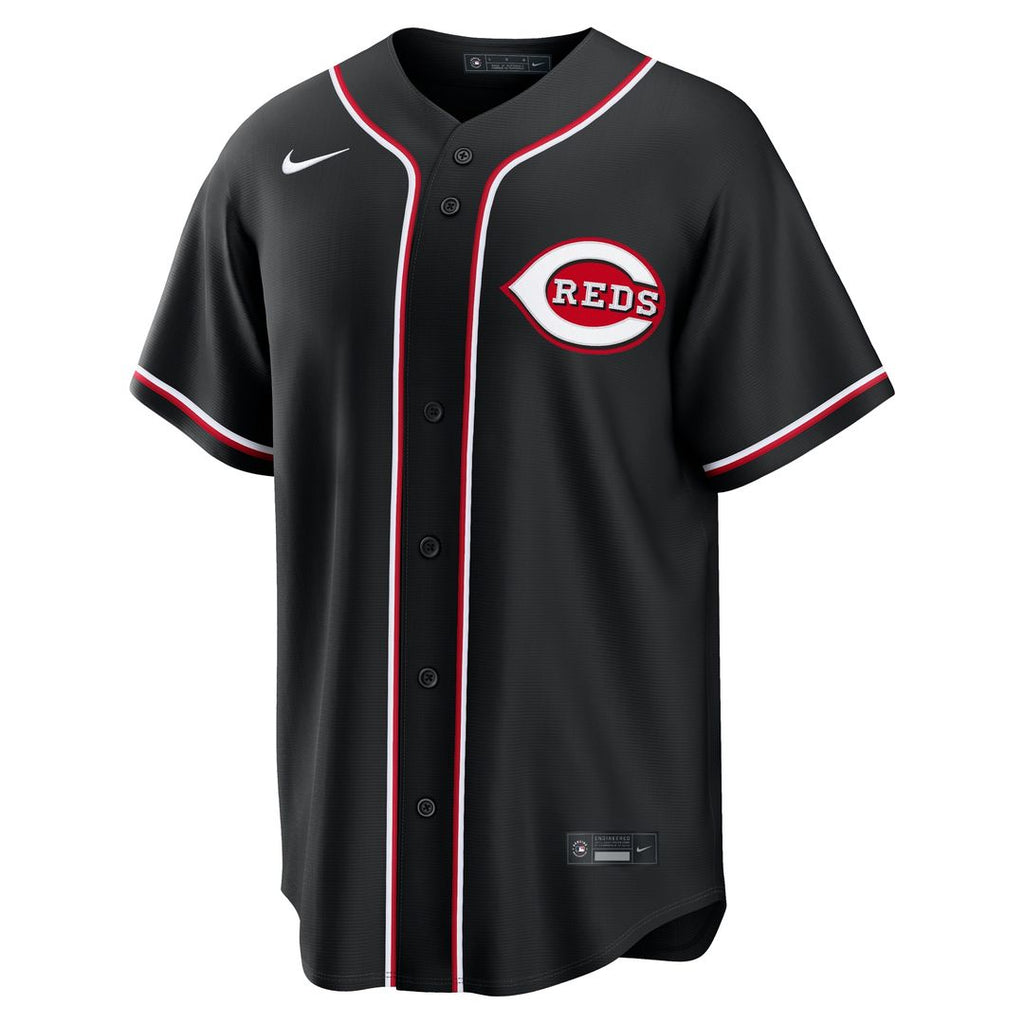 Cincinnati Reds Elly De La Cruz Fashion Replica Black Out Jersey
