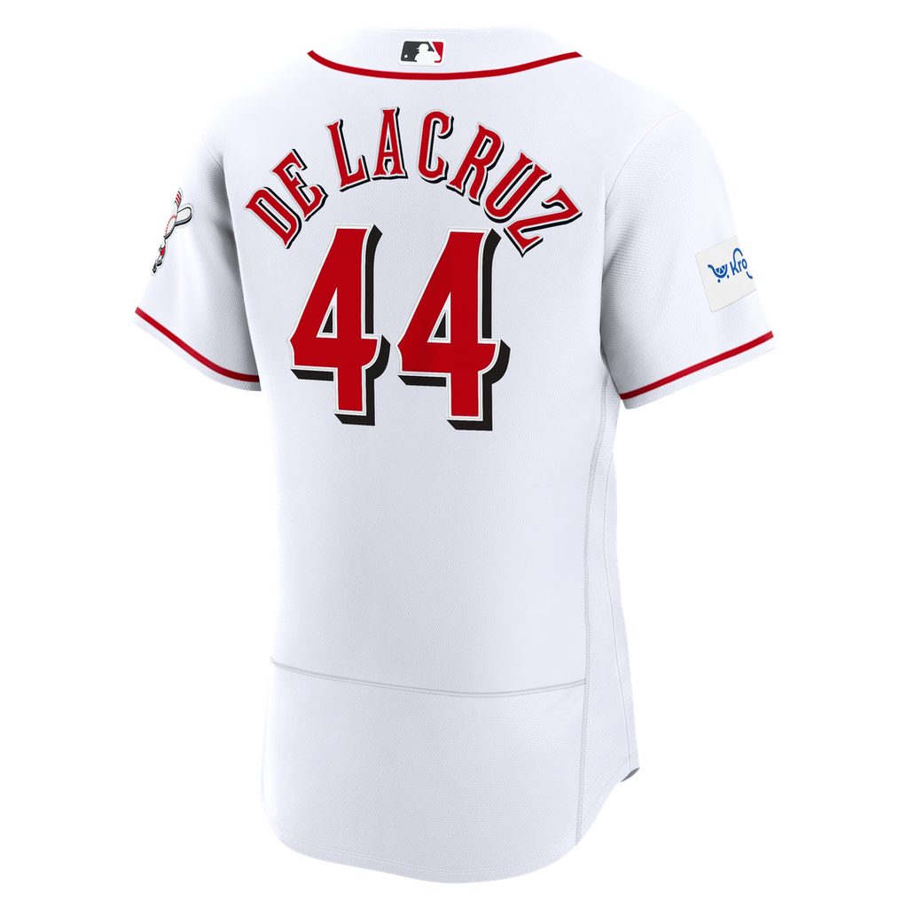 Cincinnati Reds Elly De La Cruz Alternate Authentic Sponsor Patch Jersey - Red