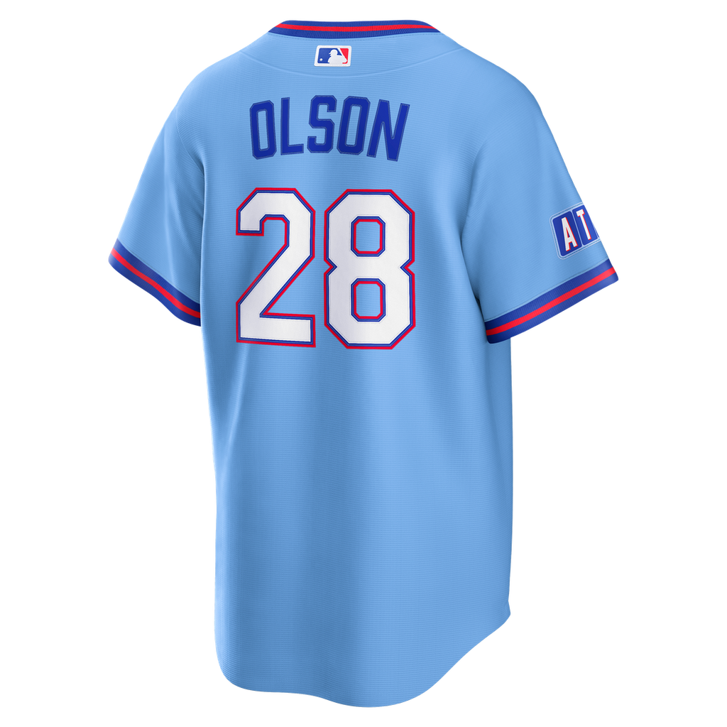 Atlanta Braves Matt Olson 2026 City Connect Stadium Jersey - Powder Blue