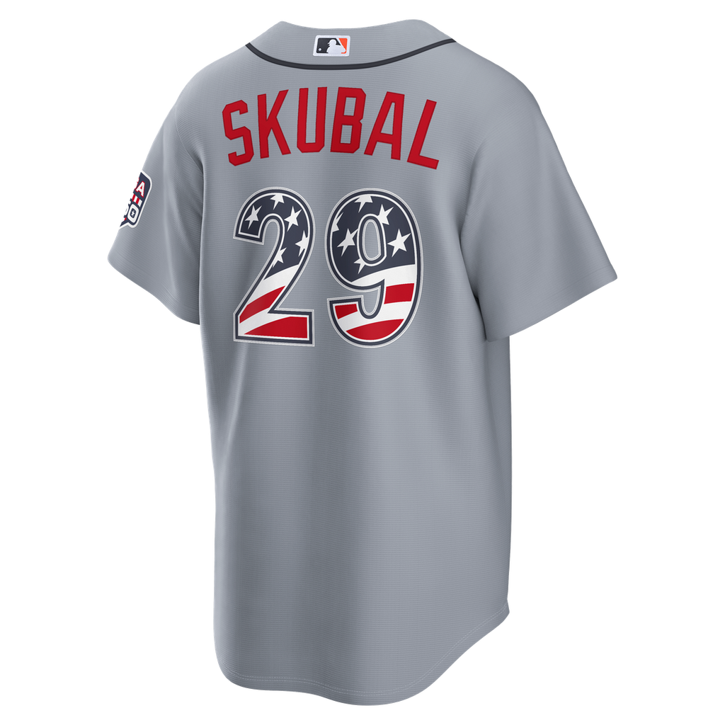 Detroit Tigers Tarik Skubal USA 250 Fourth of July Road Stadium Jersey - Gray
