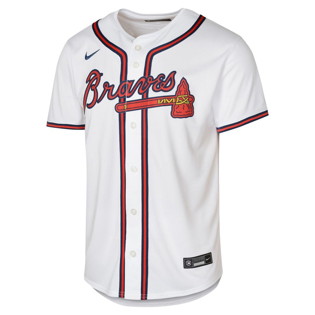 Atlanta Braves Ronald Acuña Jr. Youth Home Limited Jersey - White