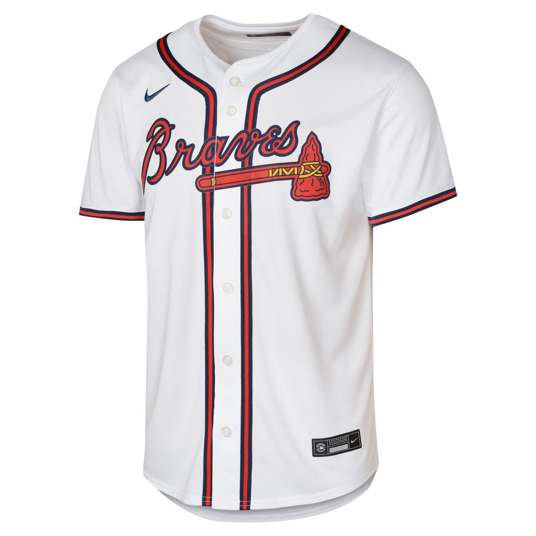 Atlanta Braves Ronald Acuña Jr. Youth Home Limited Jersey - White