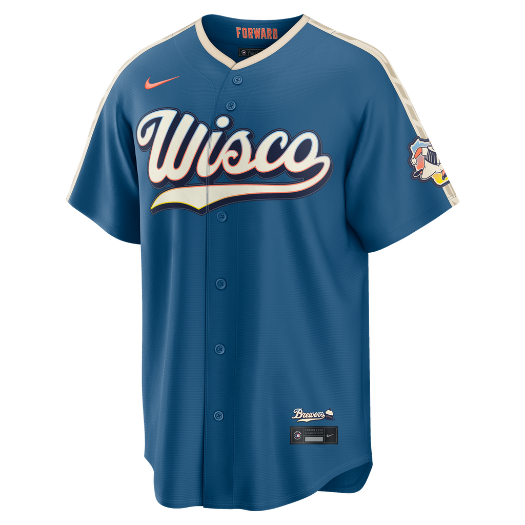 Milwaukee Brewers 2026 City Connect Stadium Jersey - Mineral Blue