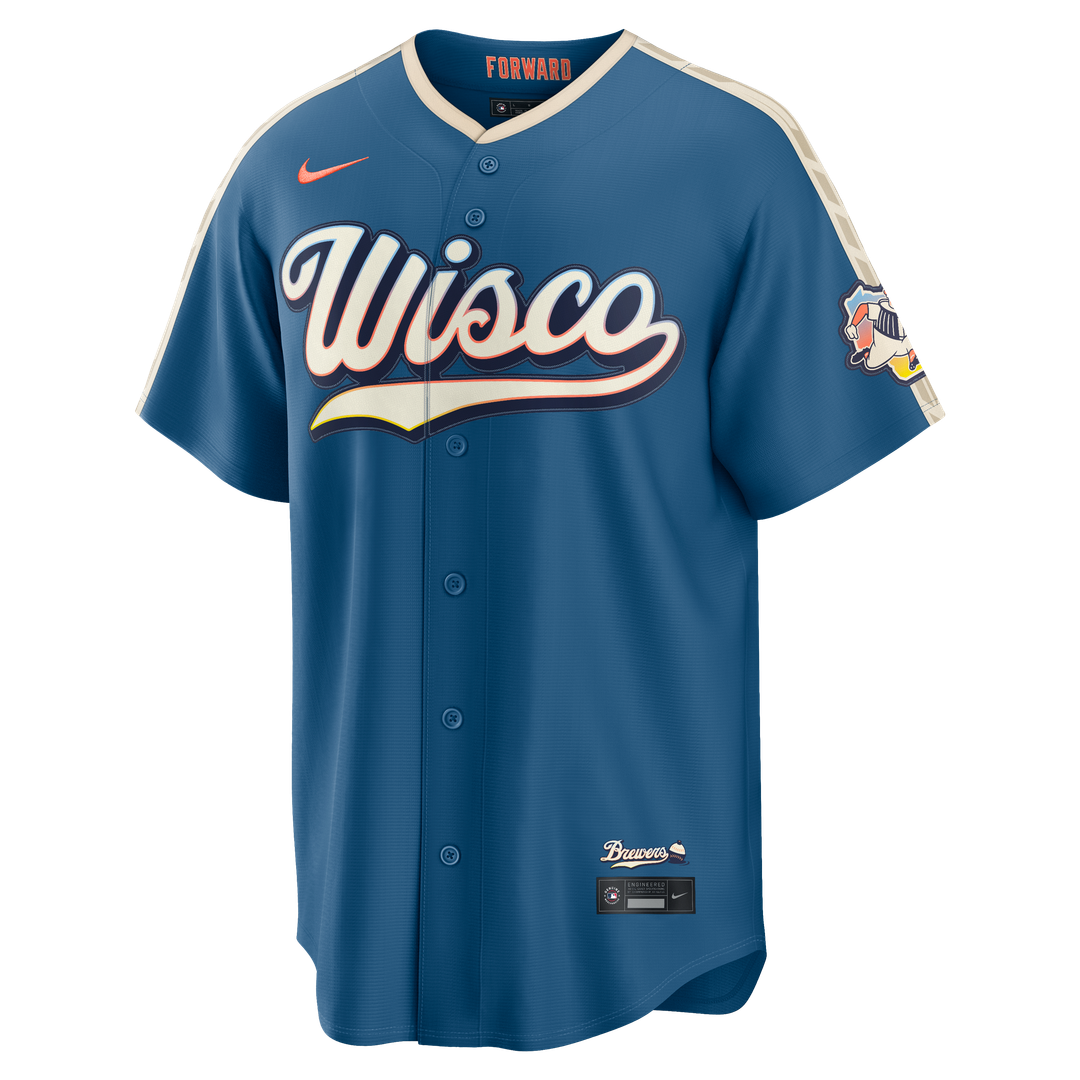 Milwaukee Brewers 2026 City Connect Stadium Jersey - Mineral Blue