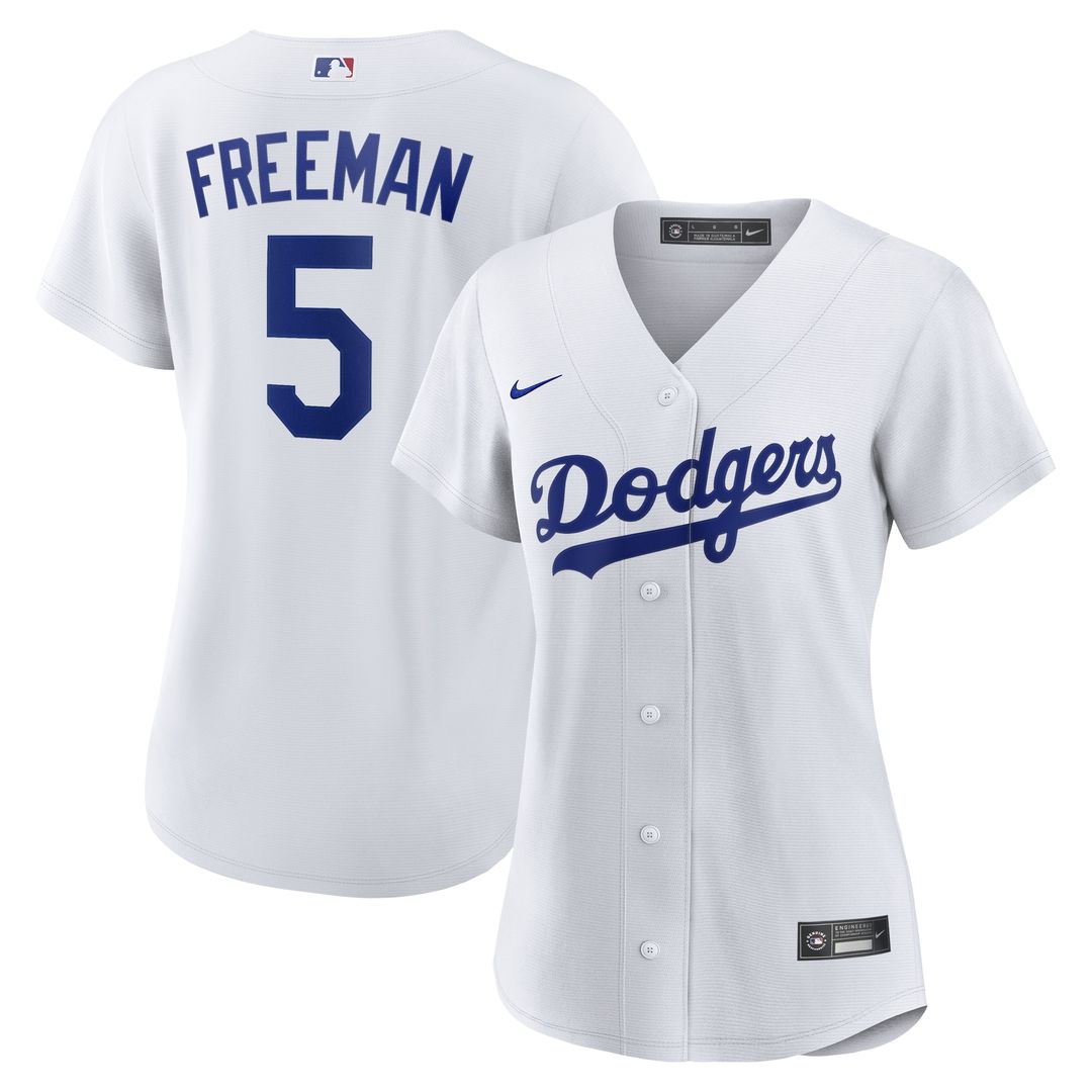 Los Angeles Dodgers Freddie Freeman Women's Home Replica Jersey - White
