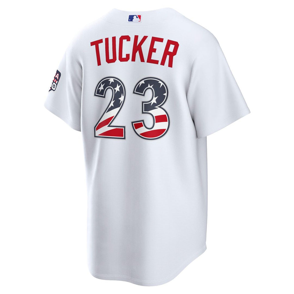 Los Angeles Dodgers Kyle Tucker USA 250 Fourth of July Home Stadium Jersey - White