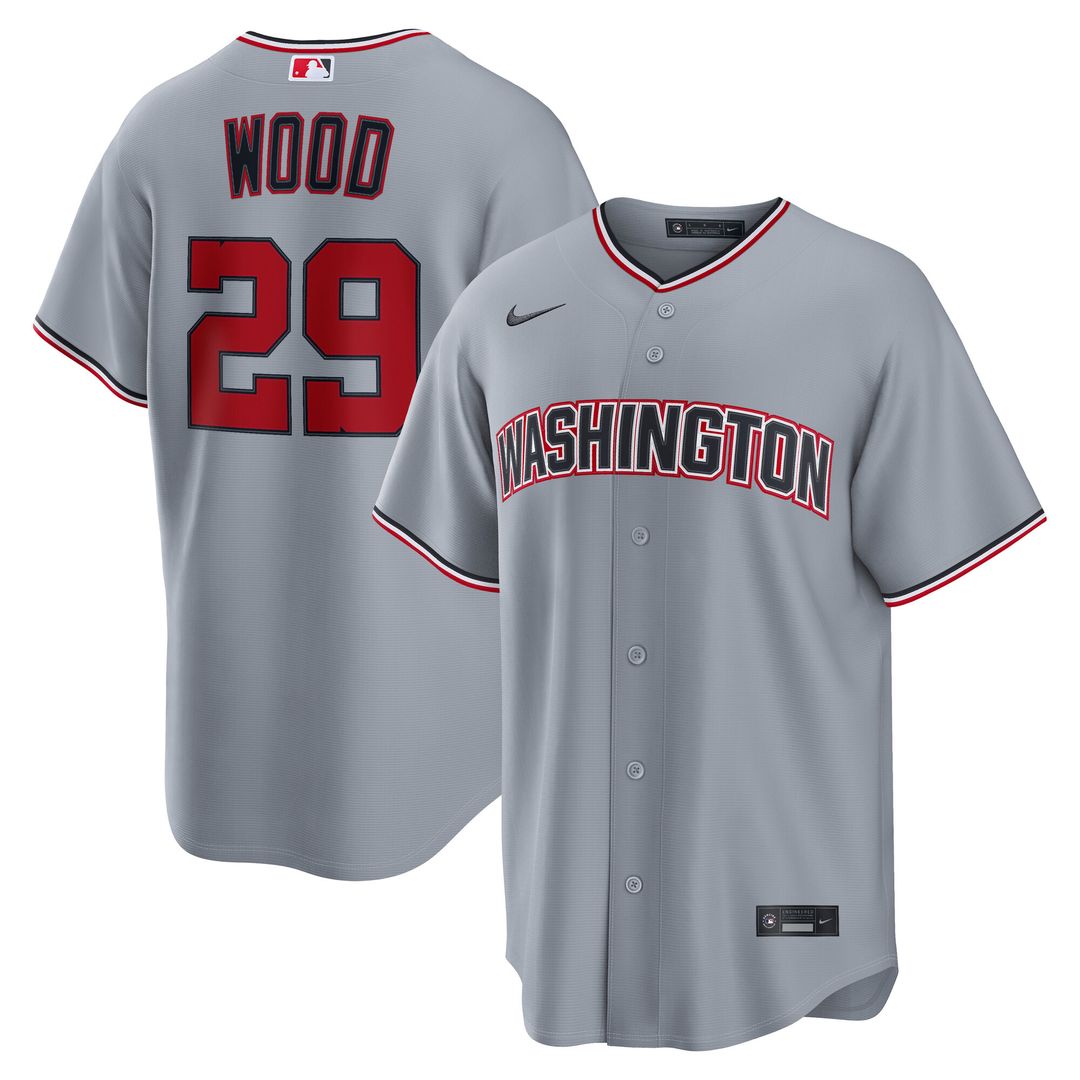 Washington Nationals James Wood Alternate Replica Jersey - Navy