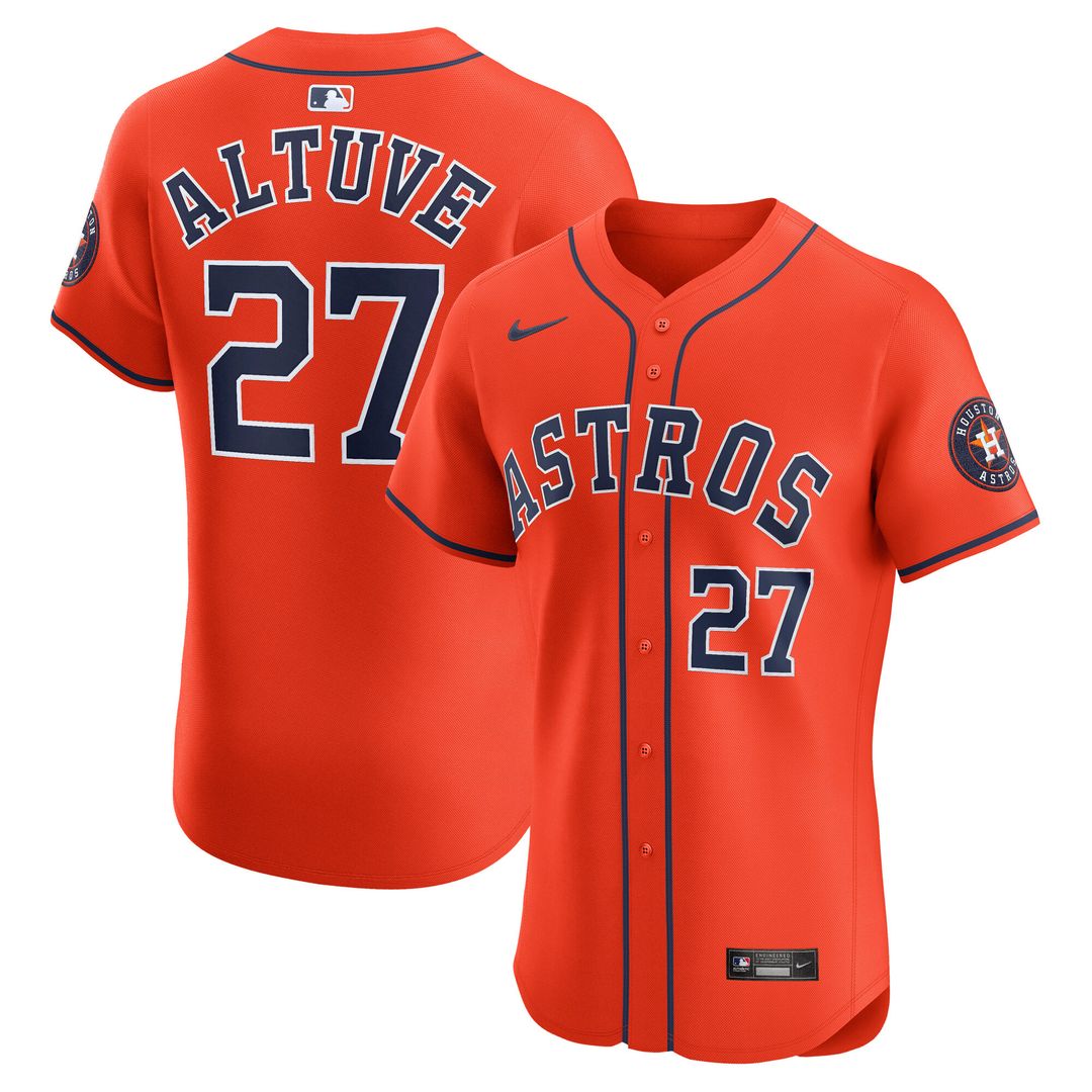 Houston Astros Jose Altuve Alternate Elite Jersey - Orange