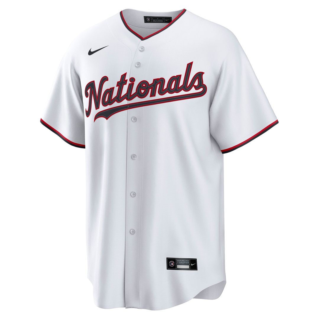 Washington Nationals CJ Abrams Home Replica Jersey - White