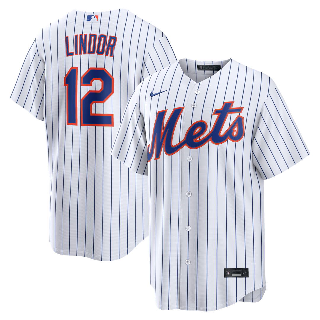 New York Mets Francisco Lindor Home Replica Jersey - White