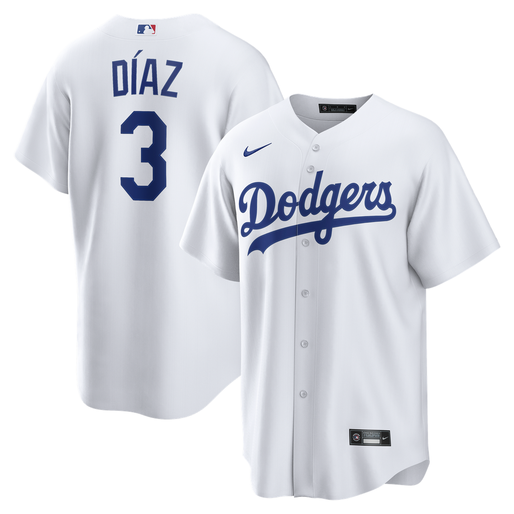 Los Angeles Dodgers Edwin Díaz Home Replica Jersey - White