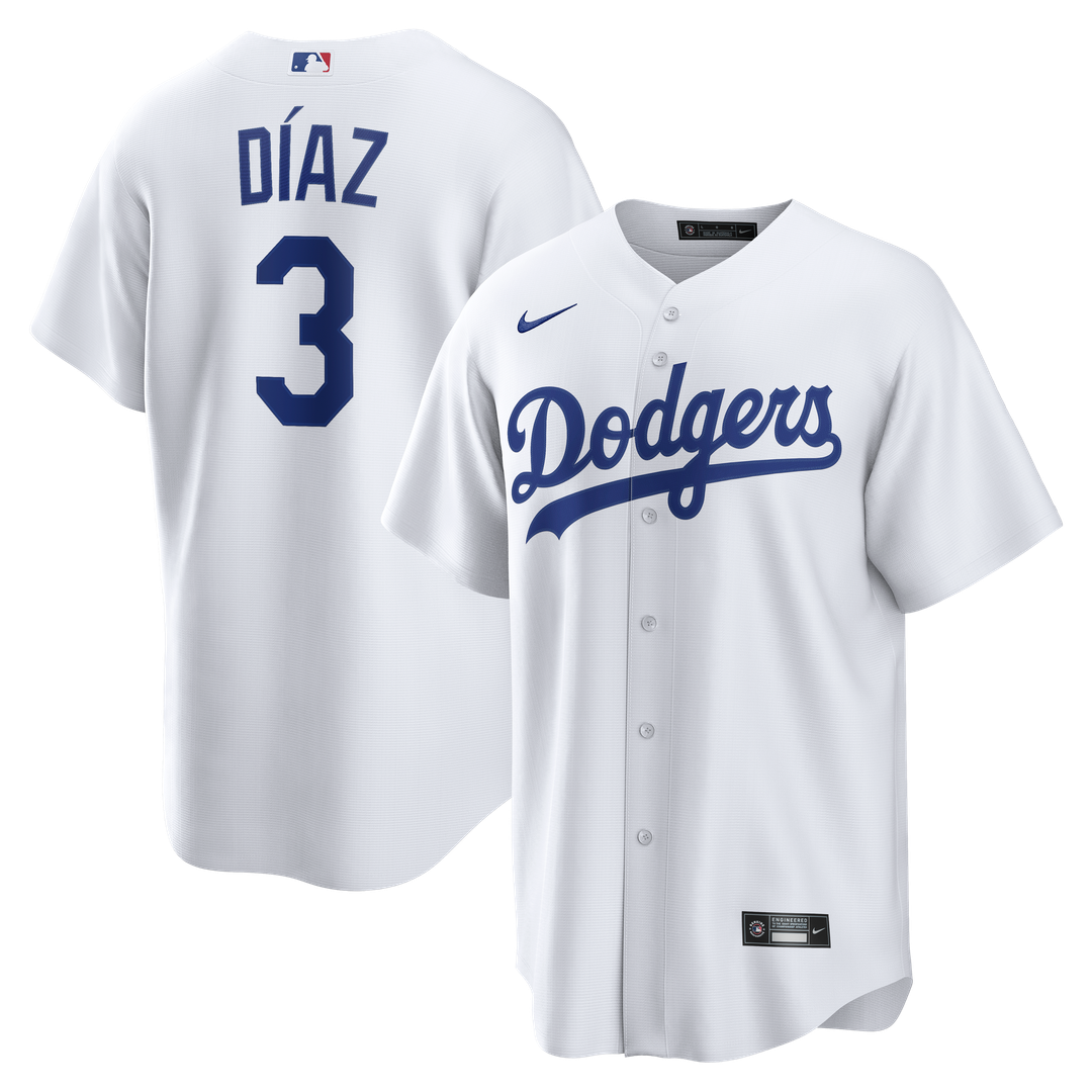 Los Angeles Dodgers Edwin Díaz Home Replica Jersey - White