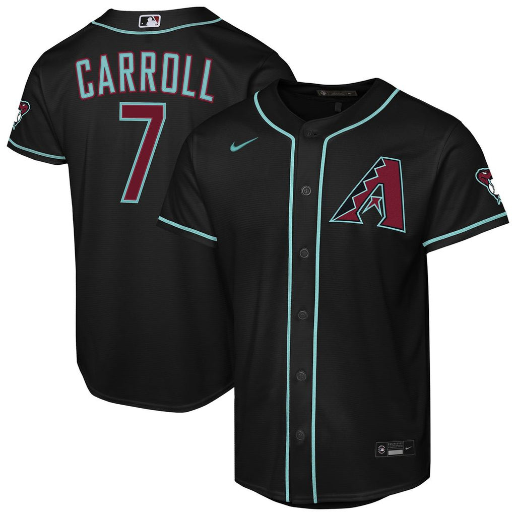Arizona Diamondbacks Corbin Carroll Youth Alternate Stadium Jersey - Black