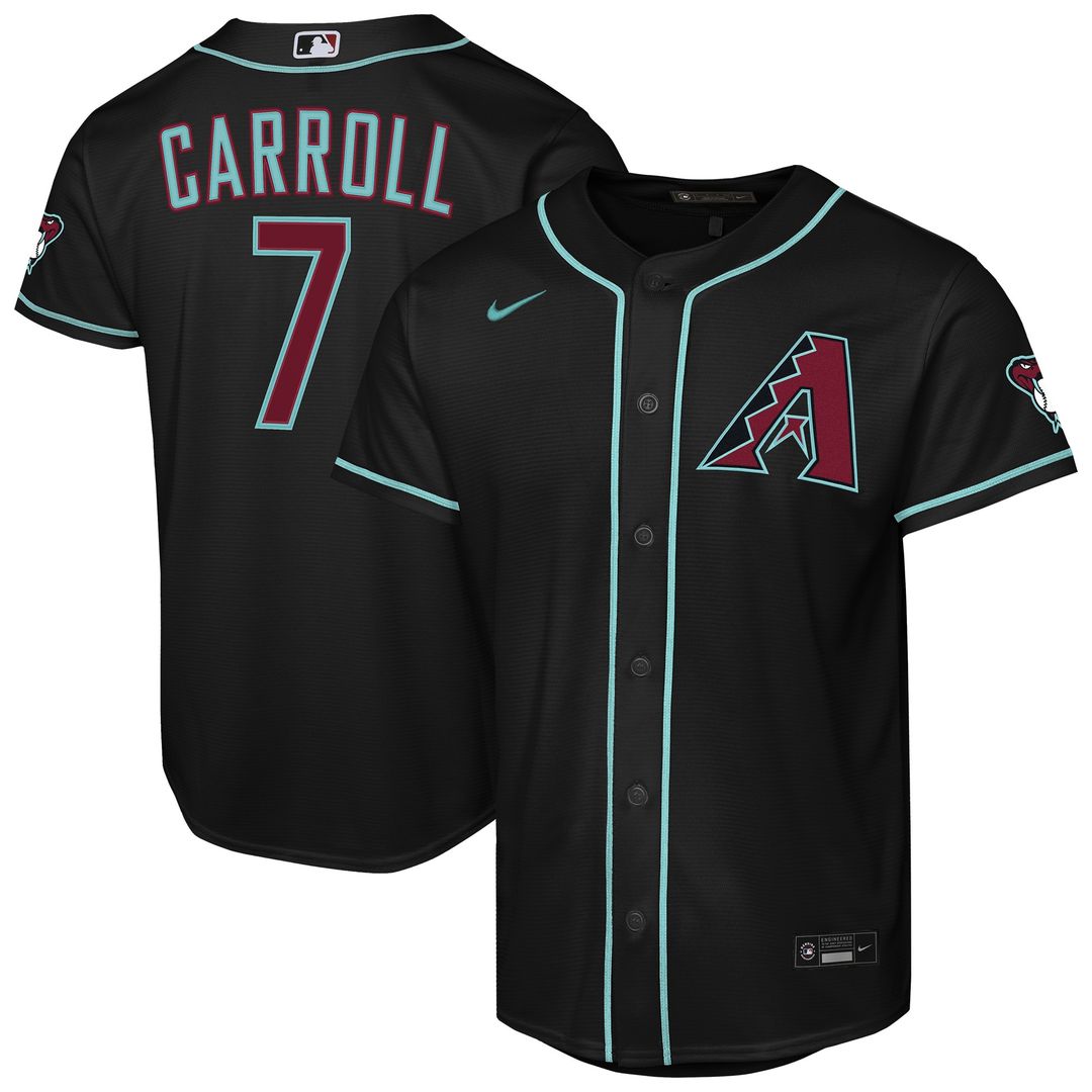 Arizona Diamondbacks Corbin Carroll Youth Alternate Stadium Jersey - Black