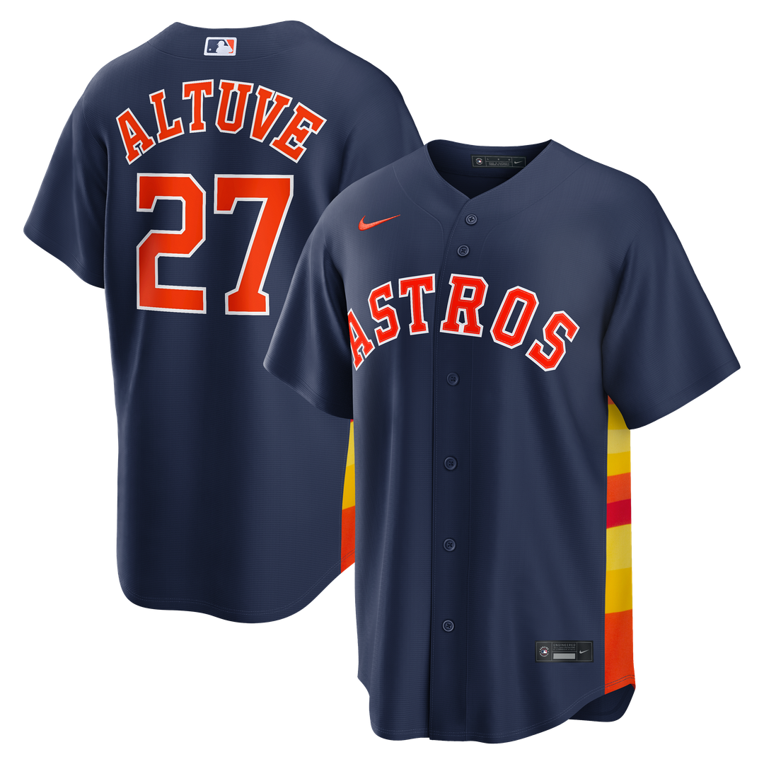 Houston Astros Jose Altuve Alternate 2 Replica Jersey - Navy