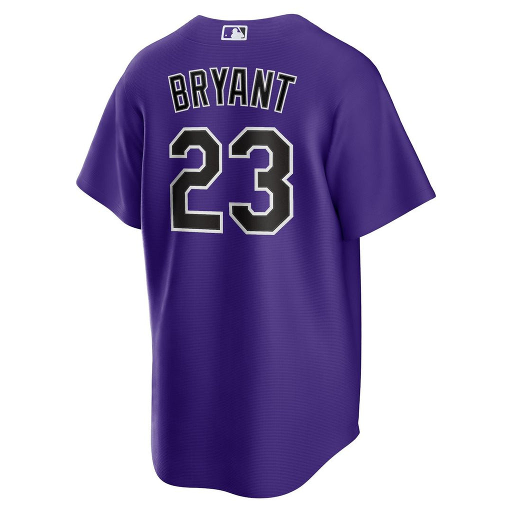 Colorado Rockies Kris Bryant Alternate Replica Jersey - Purple