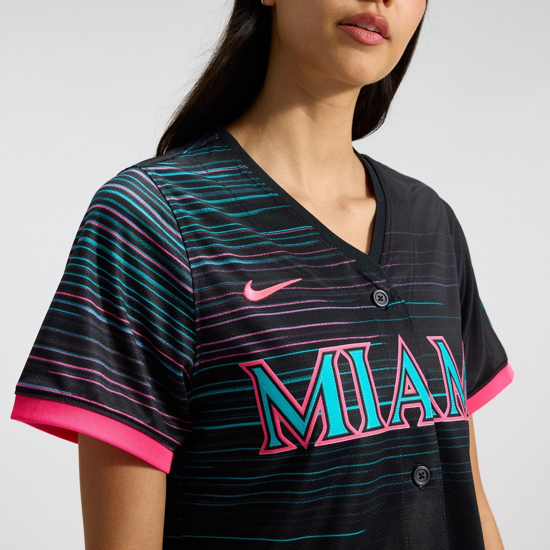 Miami Marlins Women's 2025 City Connect Limited Jersey - Black