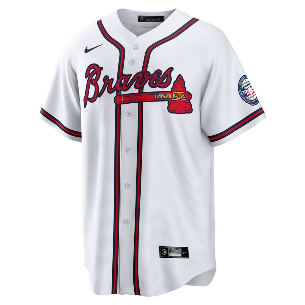 Atlanta Braves Andruw Jones Home Replica 2026 Hall of Fame Patch Jersey - White