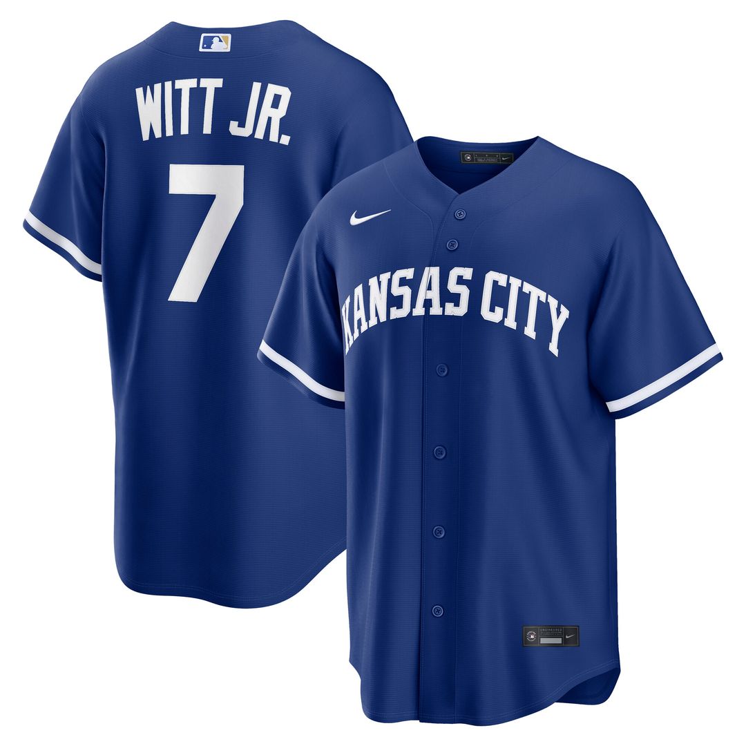 Kansas City Royals Bobby Witt Jr. Alternate Replica Jersey - Royal