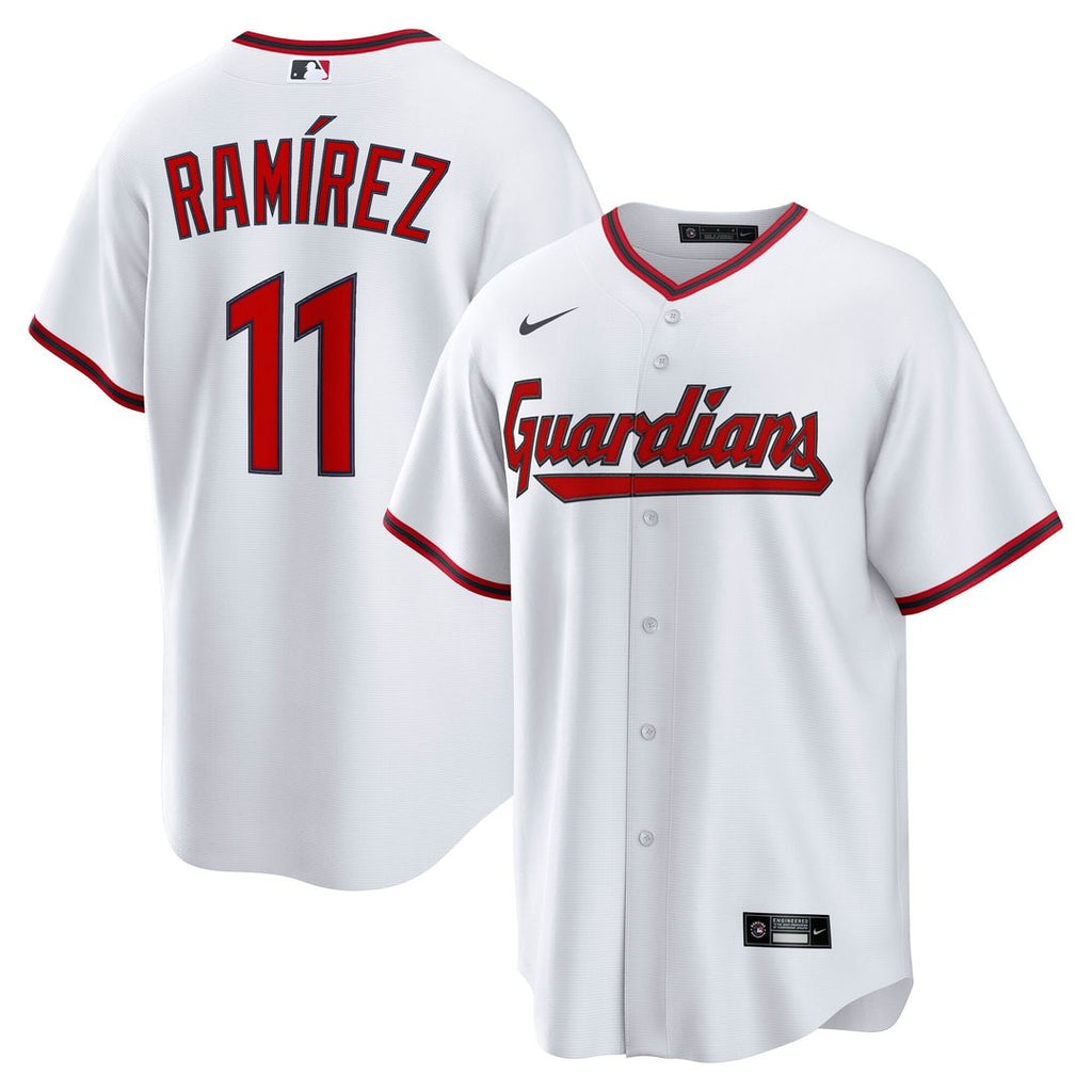 Cleveland Guardians José Ramírez Home Replica Jersey - White