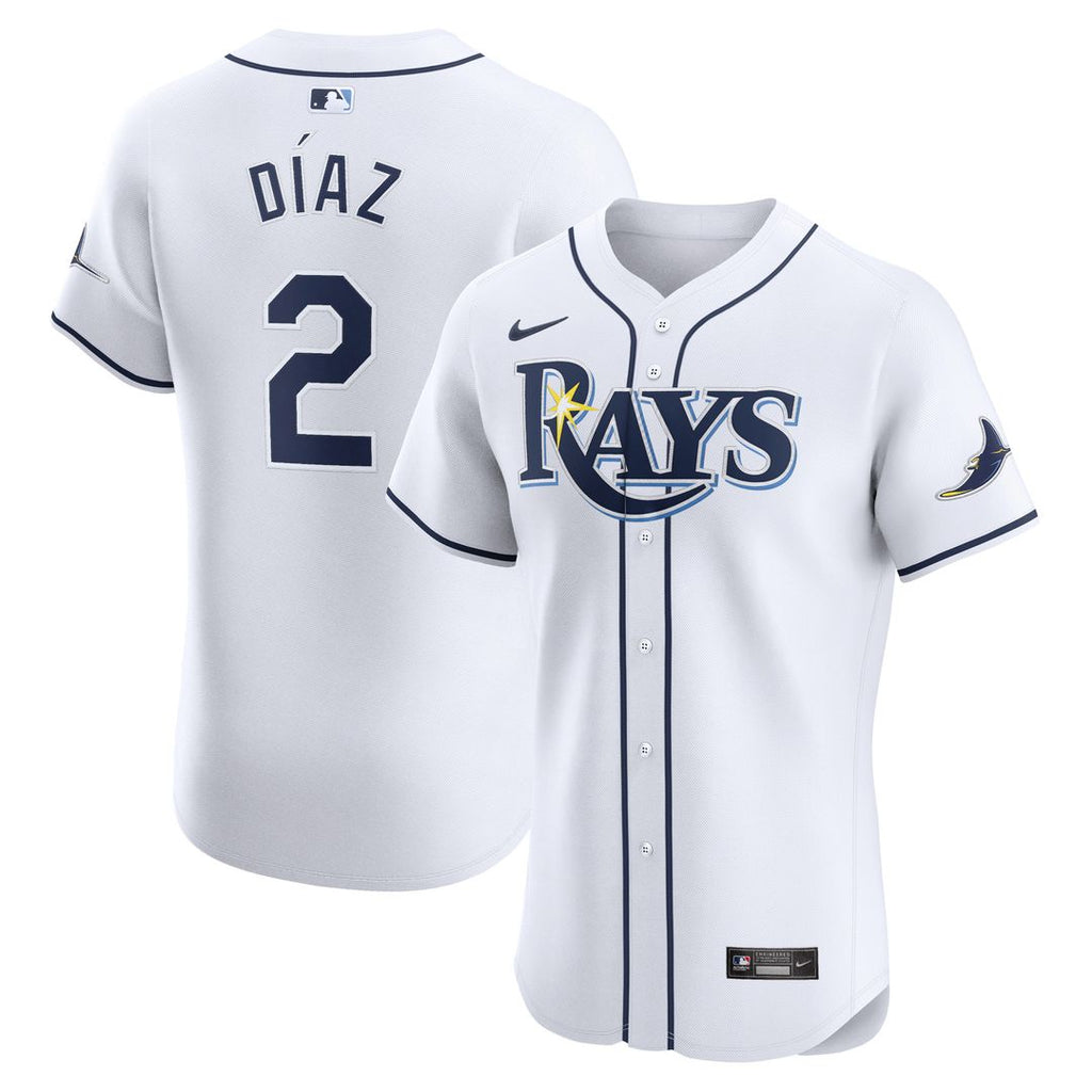 Tampa Bay Rays Yandy Diaz Home Elite Jersey - White