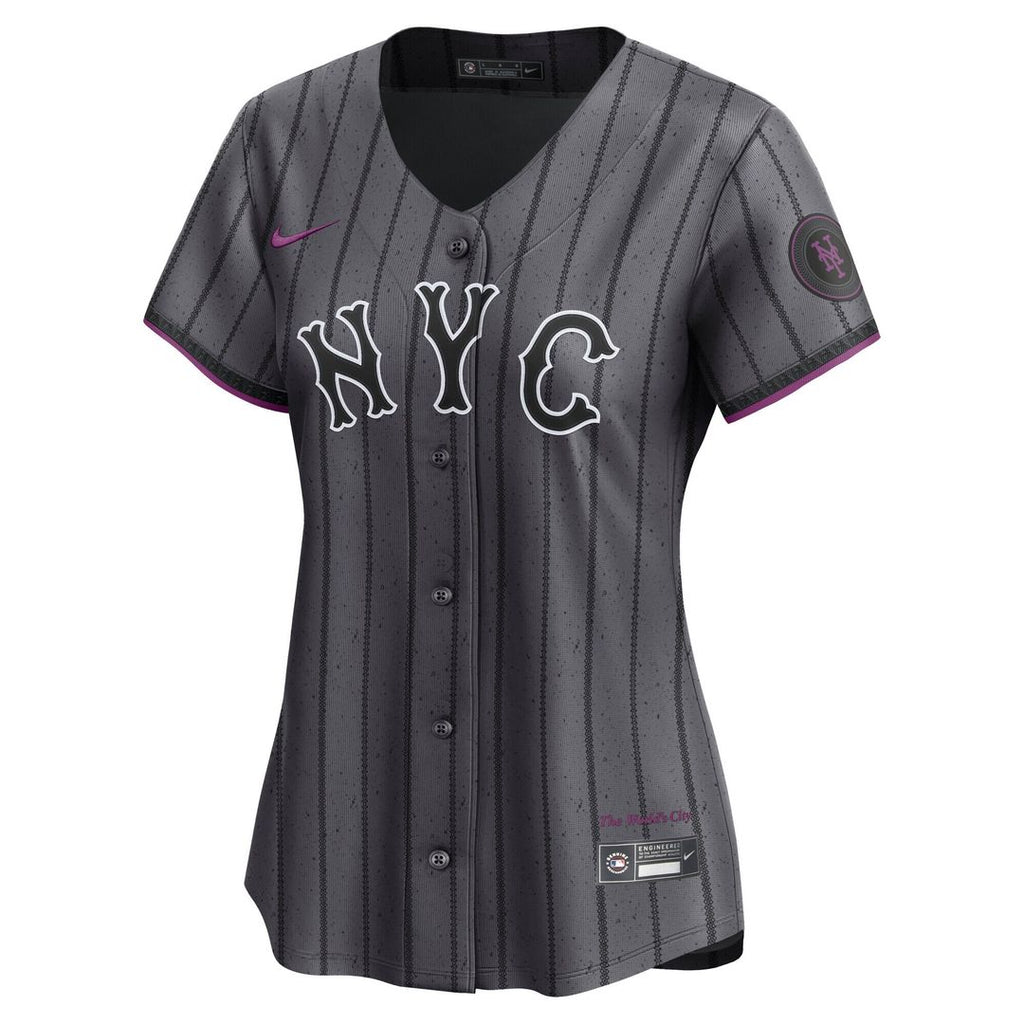 New York Mets Women's City Connect Limited Jersey - Gray