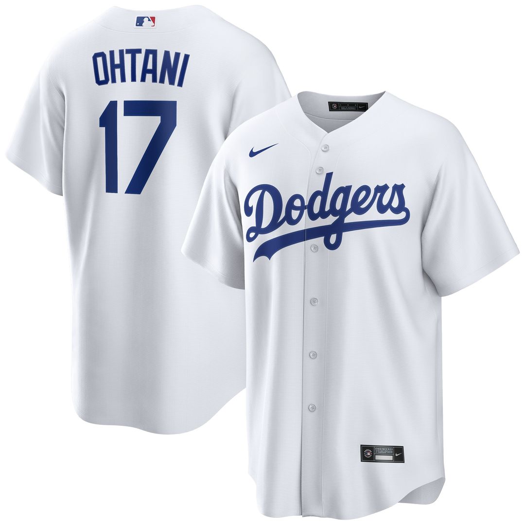 Los Angeles Dodgers Shohei Ohtani Home Replica Jersey - White
