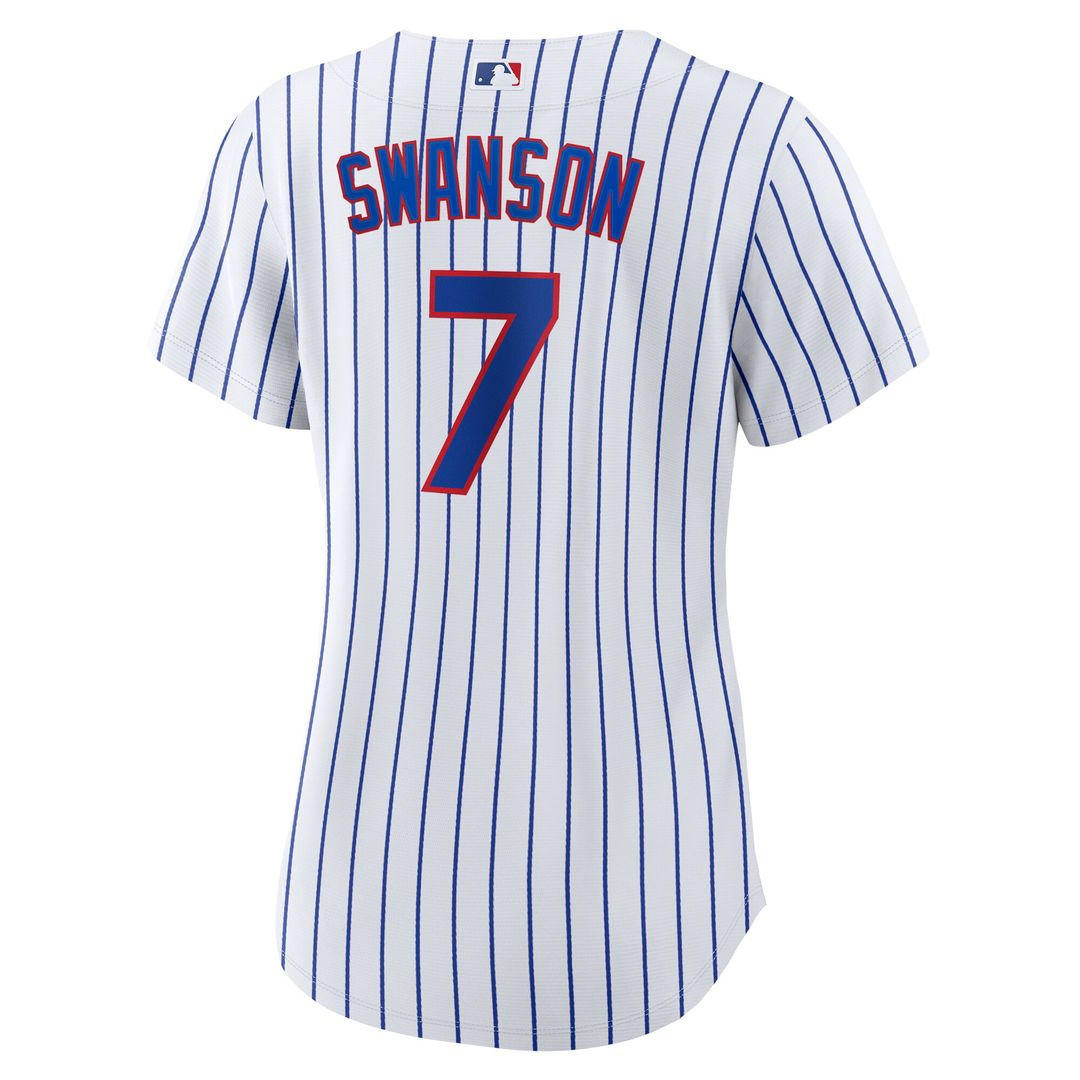 Chicago Cubs Dansby Swanson Women's Home Replica Jersey - White/Royal