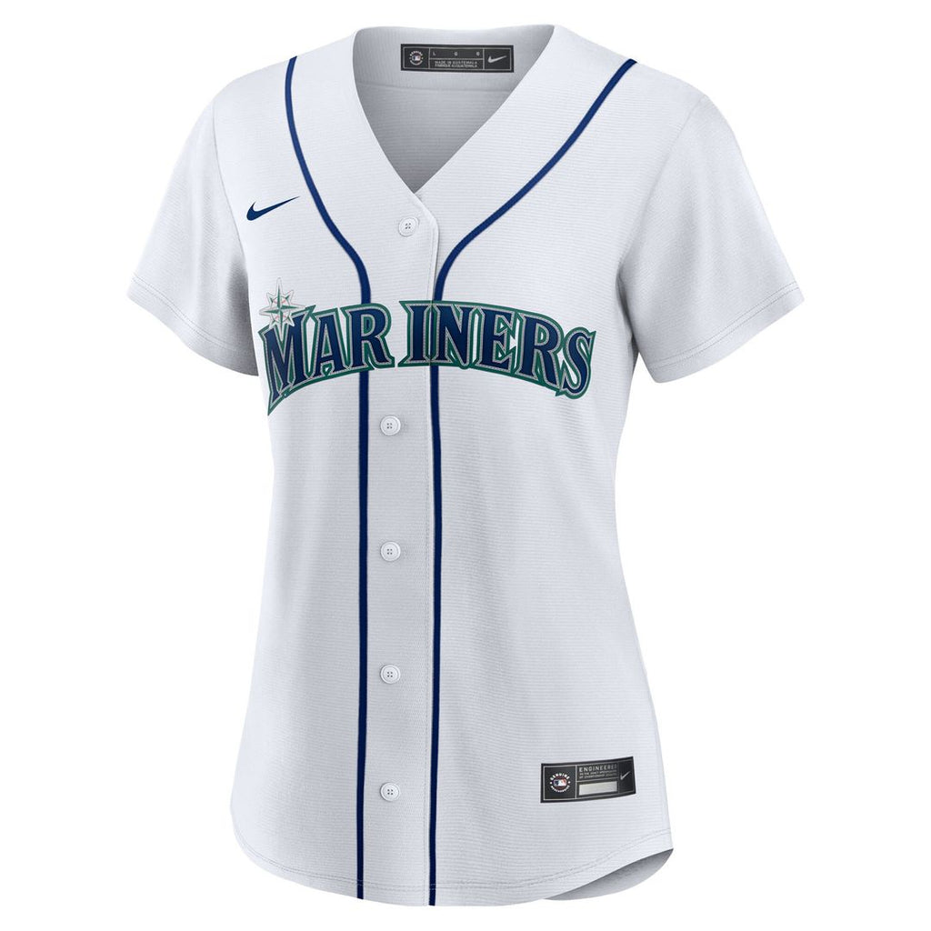 Seattle Mariners Bryan Woo Women's Home Replica Jersey - White
