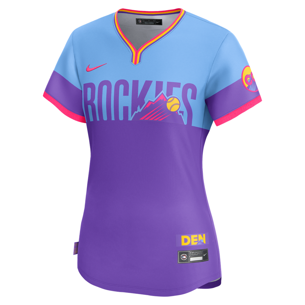 Colorado Rockies Women's 2025 City Connect Limited Jersey - Purple/Light Blue