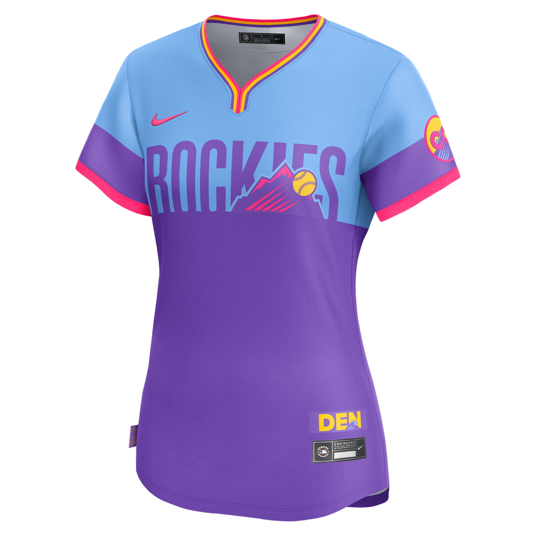 Colorado Rockies Women's 2025 City Connect Limited Jersey - Purple/Light Blue