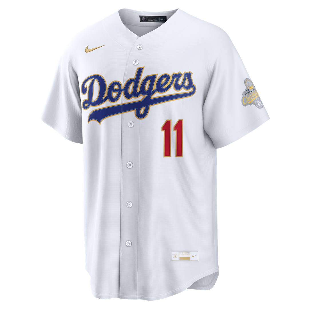 Los Angeles Dodgers Roki Sasaki 2026 Gold Collection Kanji Stadium Jersey - White