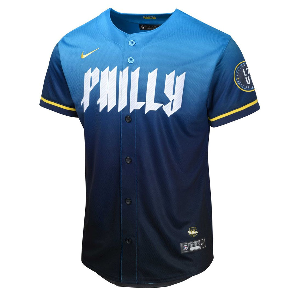 Philadelphia Phillies Zack Wheeler Youth 2024 City Connect Limited Jersey - Blue