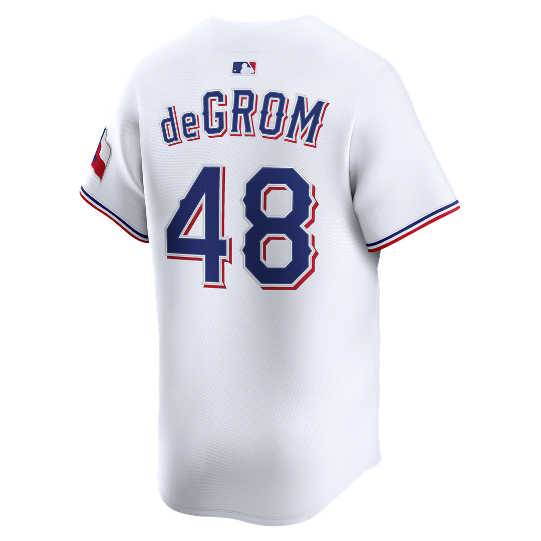 Texas Rangers Jacob deGrom Home Limited Jersey - White