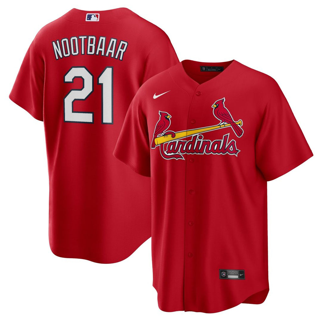 St. Louis Cardinals Lars Nootbaar Big & Tall Alternate Replica Jersey - Red