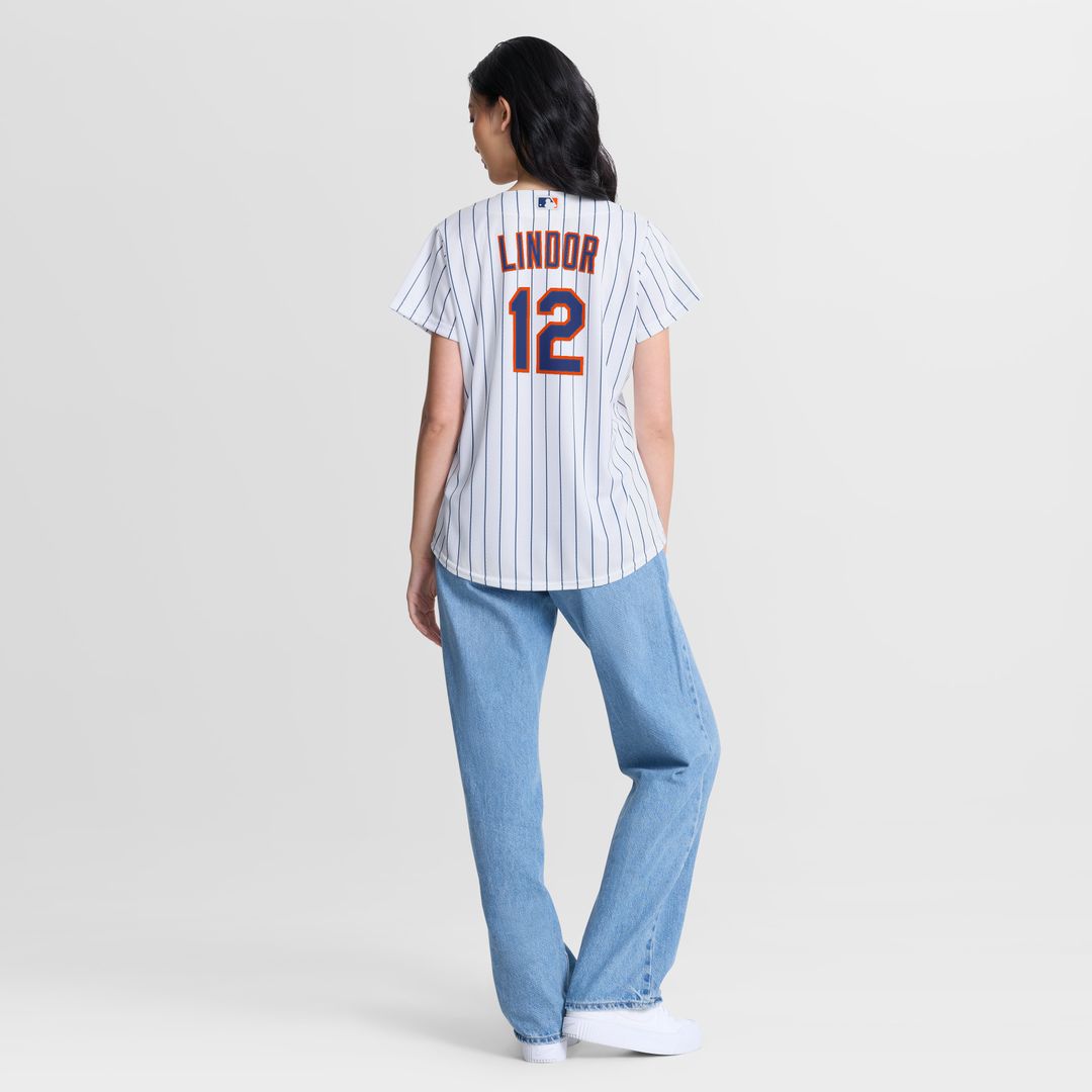 New York Mets Francisco Lindor Women's Home Replica Jersey - White