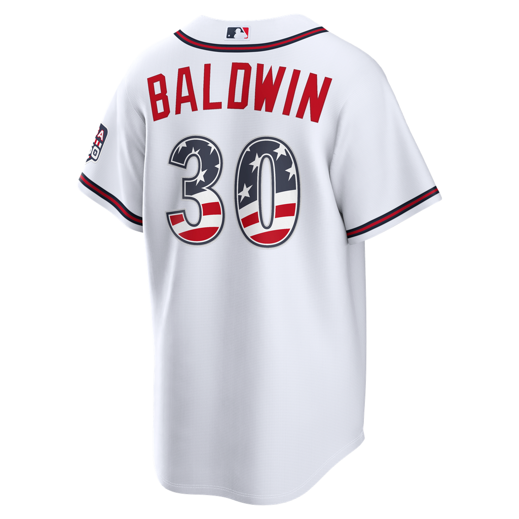 Atlanta Braves Drake Baldwin USA 250 Fourth of July Home Stadium Jersey - White