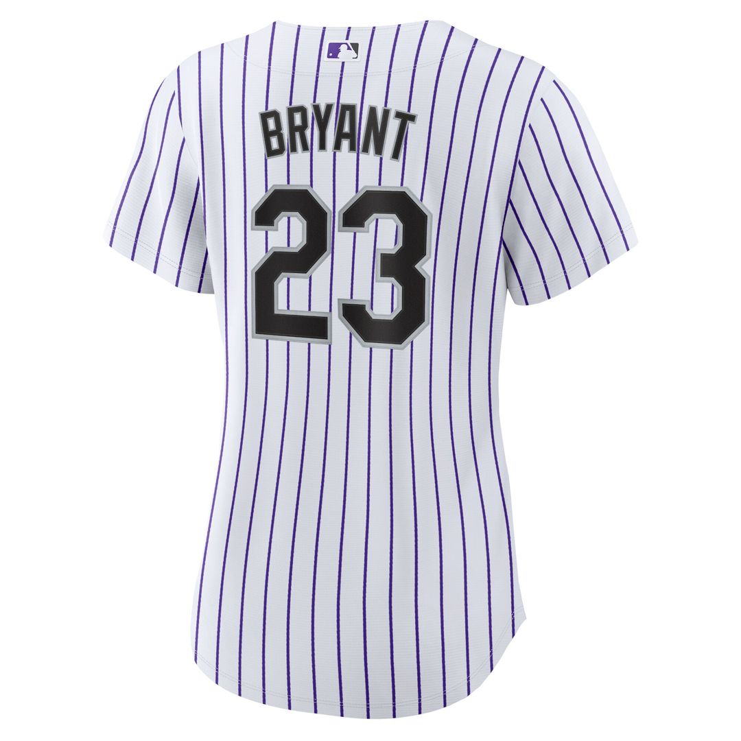 Colorado Rockies Kris Bryant Women's Replica Jersey - White/Purple