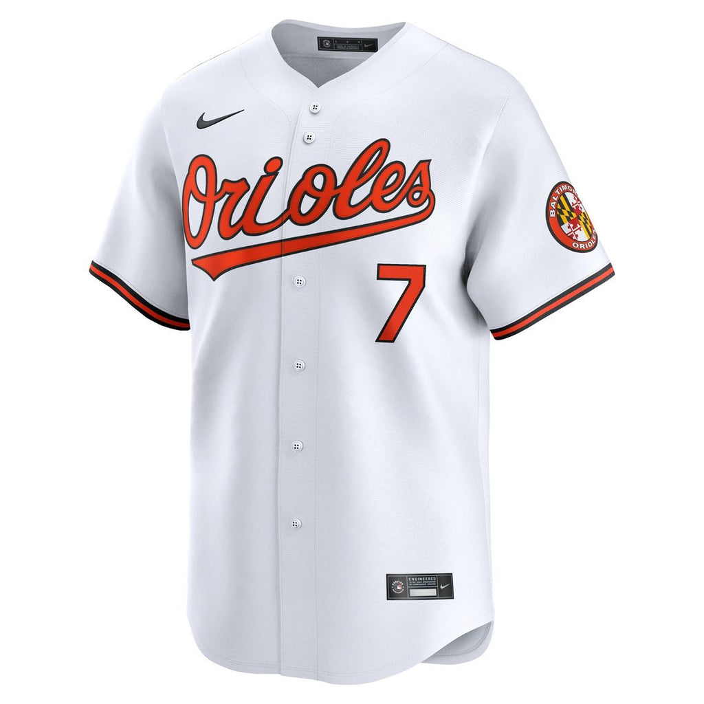 Baltimore Orioles Jackson Holliday Home Limited Jersey - White