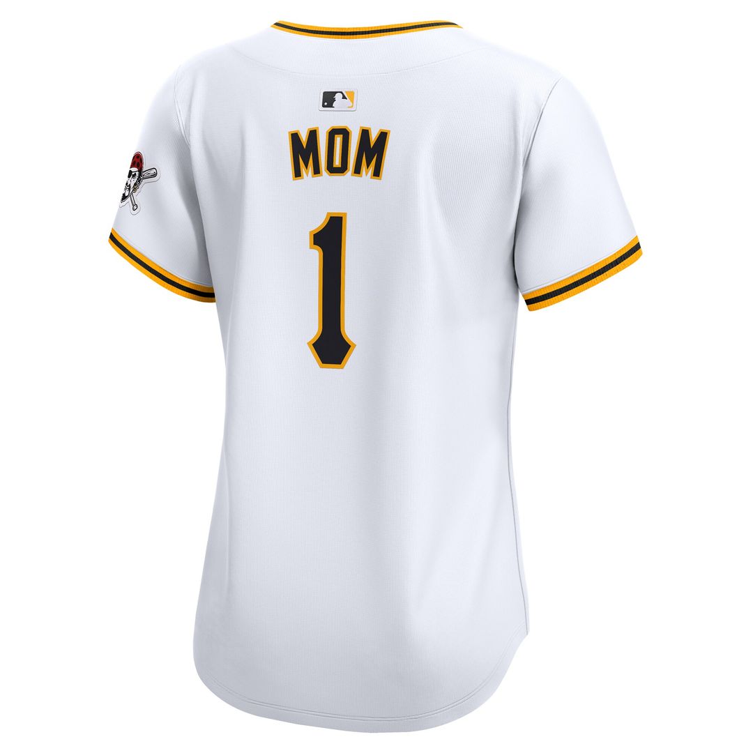Pittsburgh Pirates Women's #1 Mom Home Limited Jersey - White