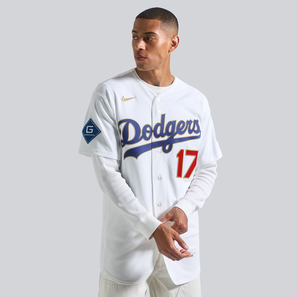 Los Angeles Dodgers Shohei Ohtani 2026 Gold Collection Authentic Jersey - White